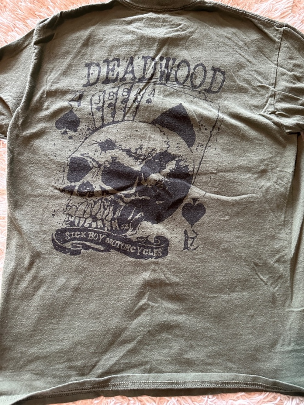 Deadwood Sick Boy Motorcycle Tee, size S.